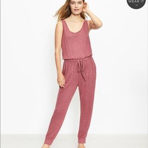 LOFT Heathered Pajama Romper NWT